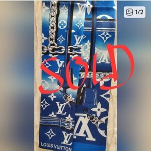 100% Silk Twilly,Scarf,Hairtie, Nonbranded